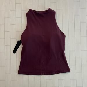 NWT NikeSKIMS Matte Mock Neck Racer Tank - Currant - S